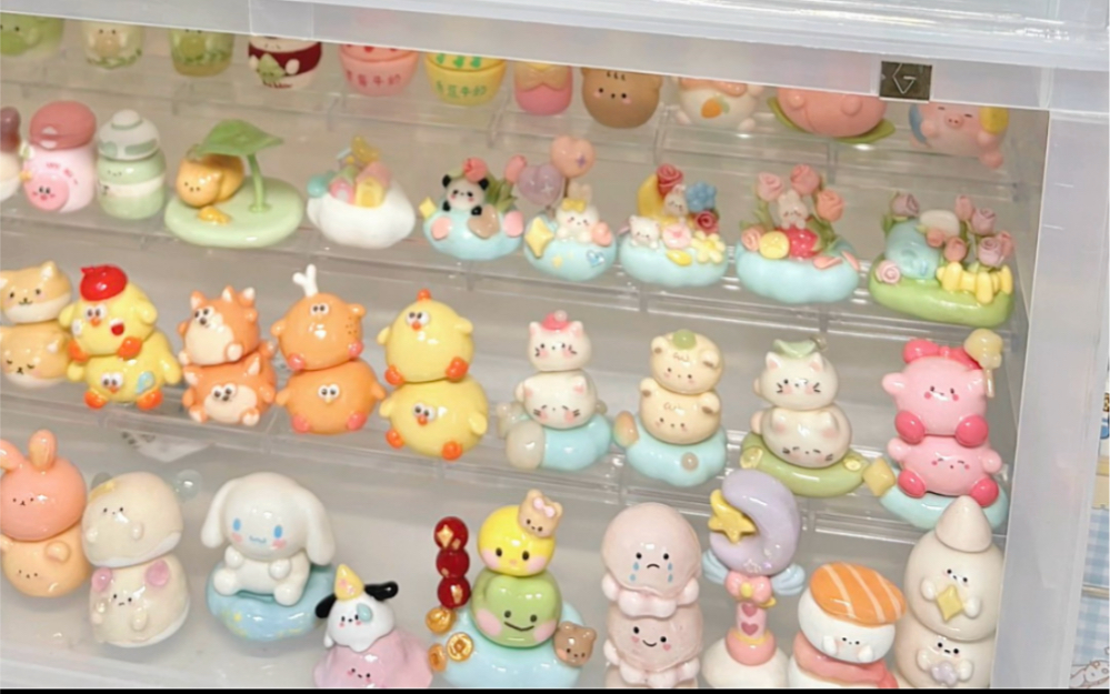 猜猜哪个是石塑粘土哪个是超轻粘土