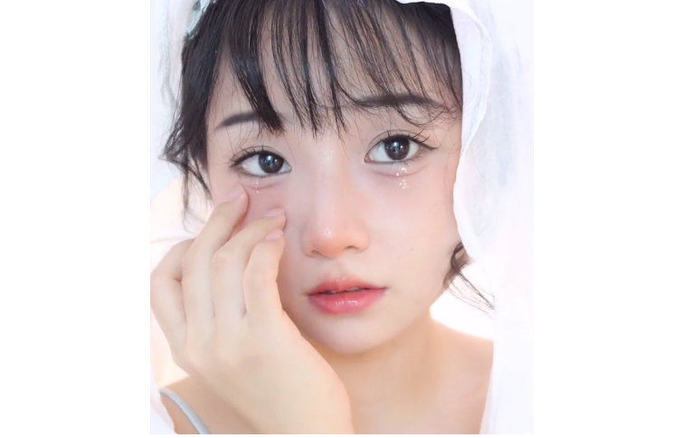 仙女落泪妆03小哭包,看永野芽郁学习下什么是仙女落泪