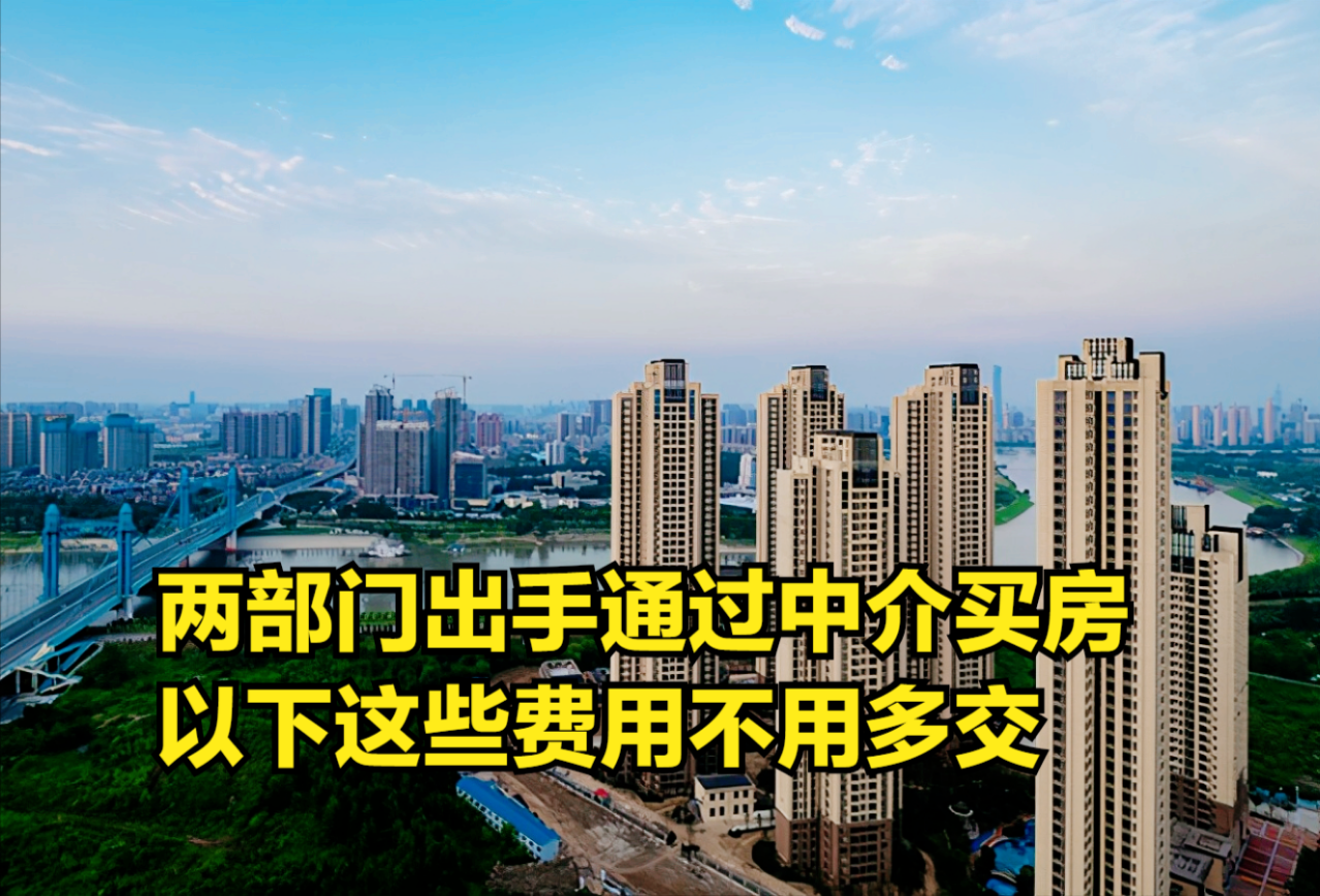 两部门出手,通过中介买房的人注意,以下这些费用不用多交了哔哩哔哩bilibili