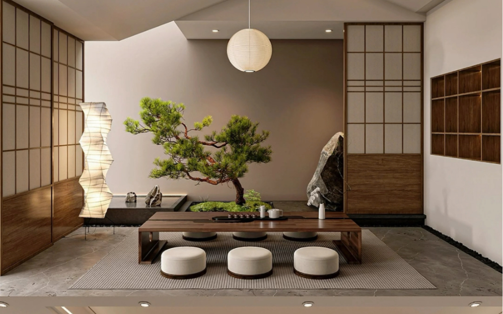 寻得一方诗意生活,新中式茶室装修思路