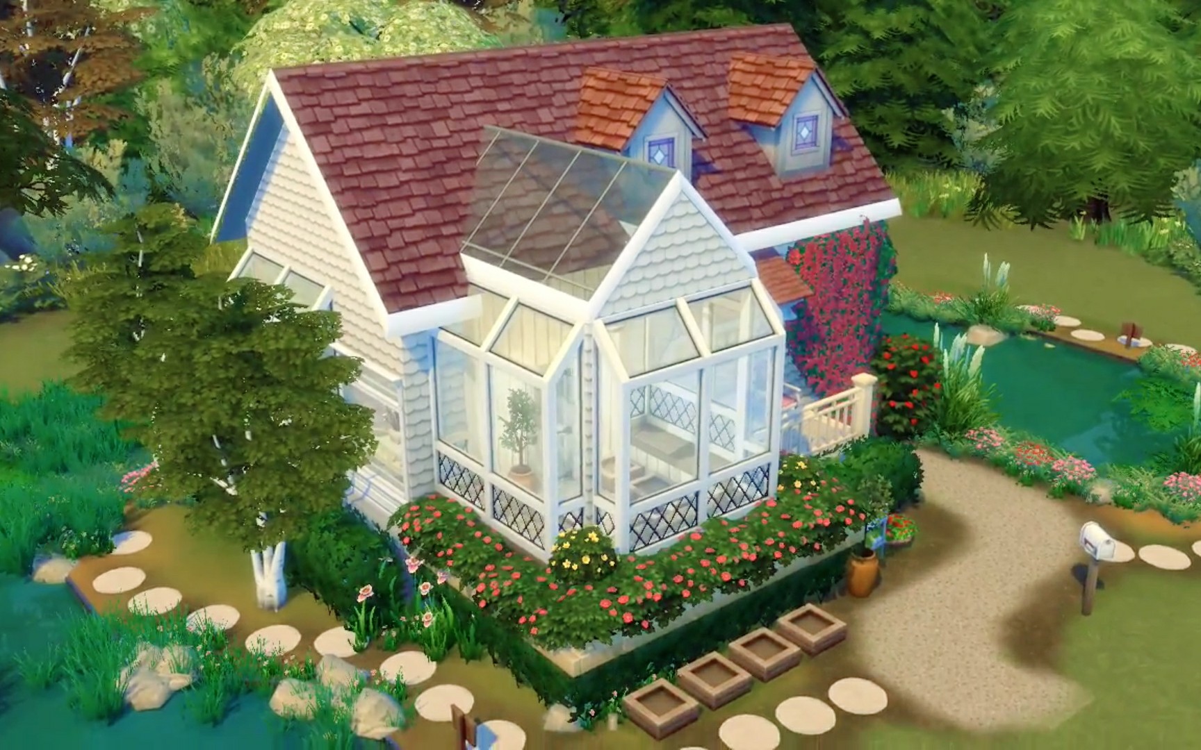 【模拟人生4速建|搬运】小别墅 by mtsims_哔哩哔哩 (゜-゜)つロ 干杯