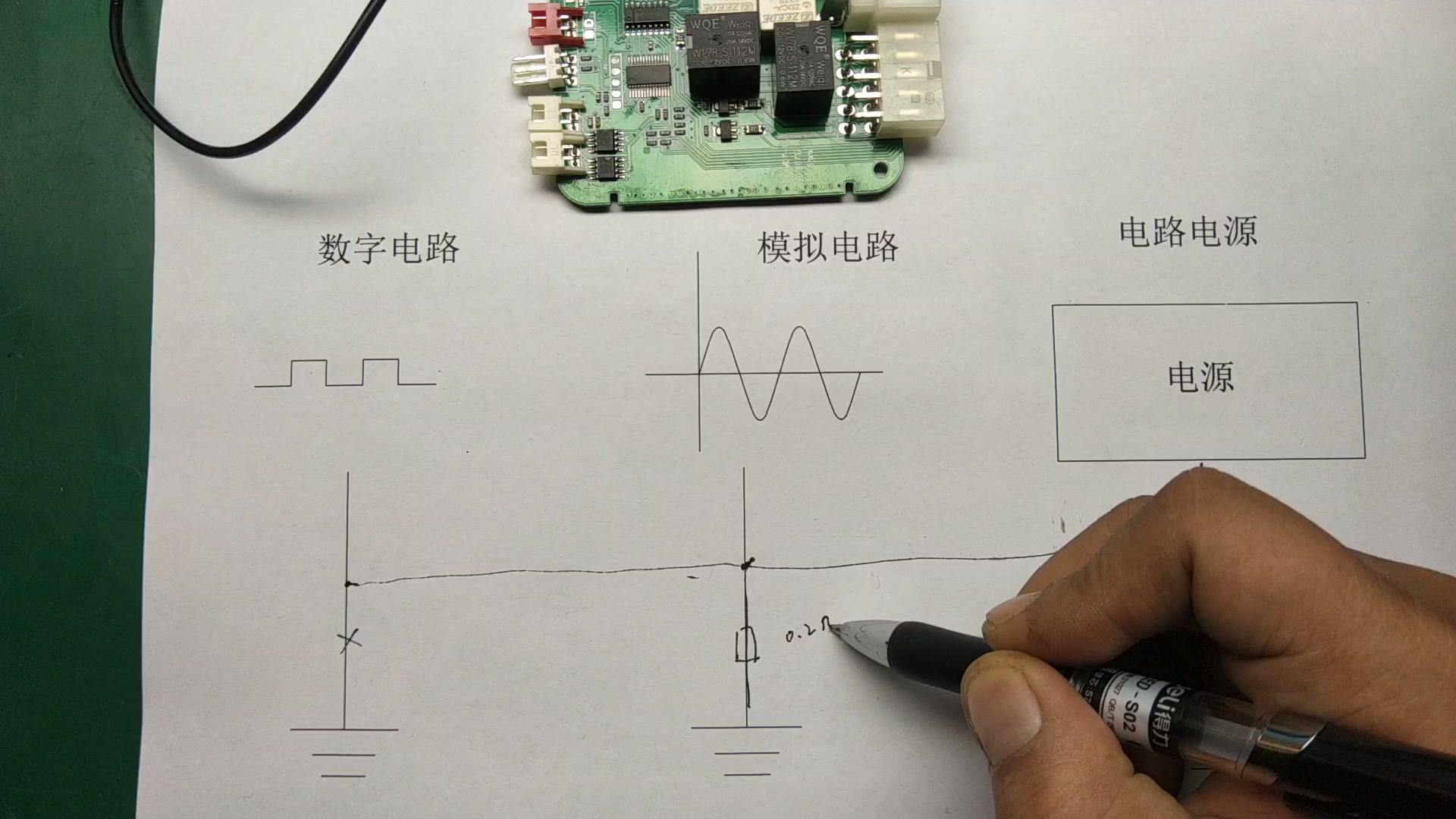 [图]电子电路设计中为什么数字地和模拟地是分开的，最后又接到一起