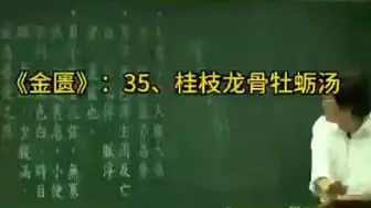 Descargar video: 金匮35、桂枝龙骨牡蛎汤 倪海厦