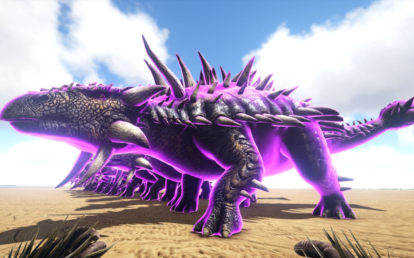 方舟生存进化 10个证实者甲龙vs 10个证实者星尾兽_哔哩哔哩 (゜-゜)