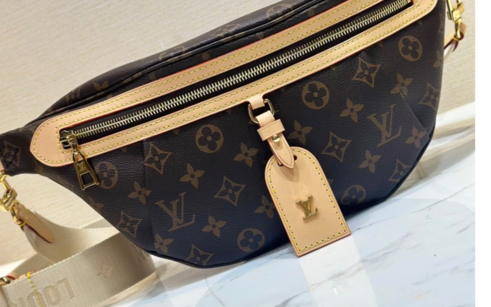 说一下高仿lv路易威登m46784老花胸包腰包系列 最新款老花bumbag腰包