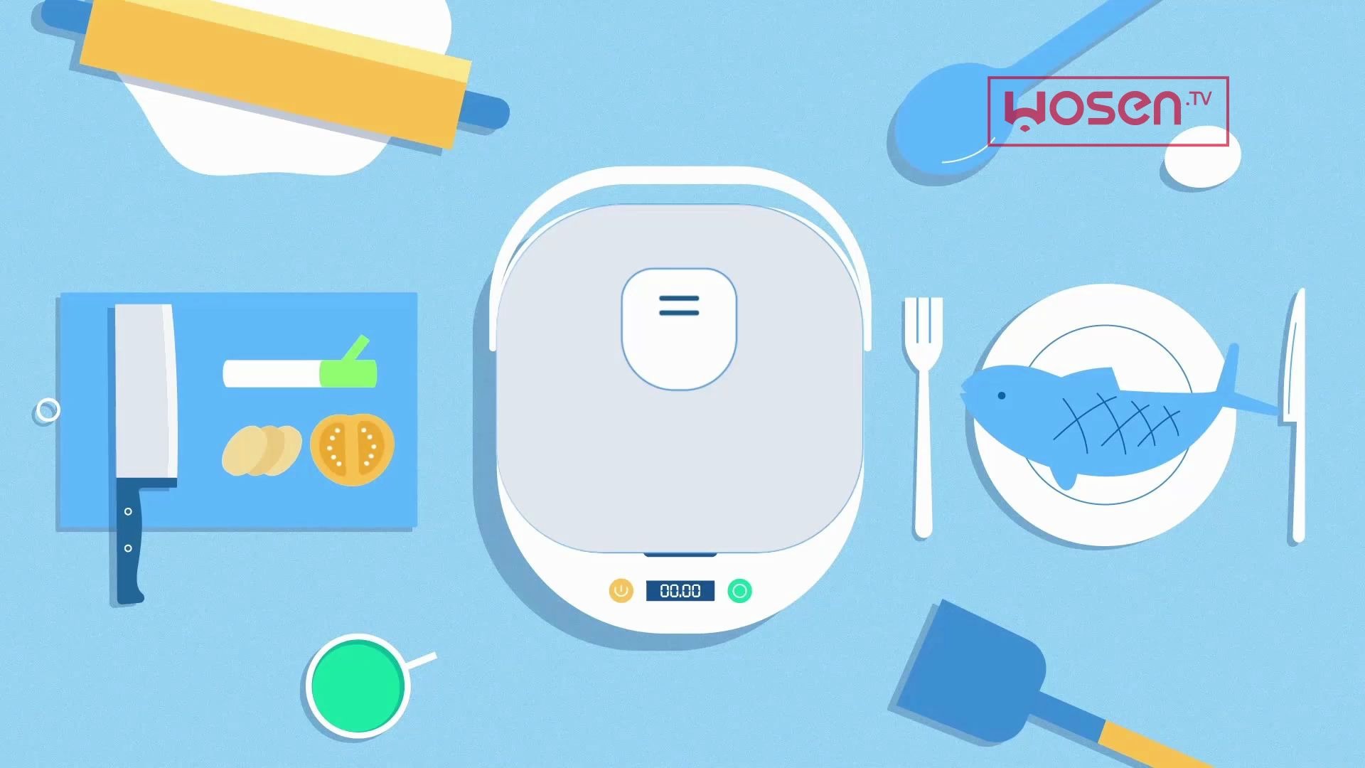 mg动画丨千帕电饭锅 电子产品 家电