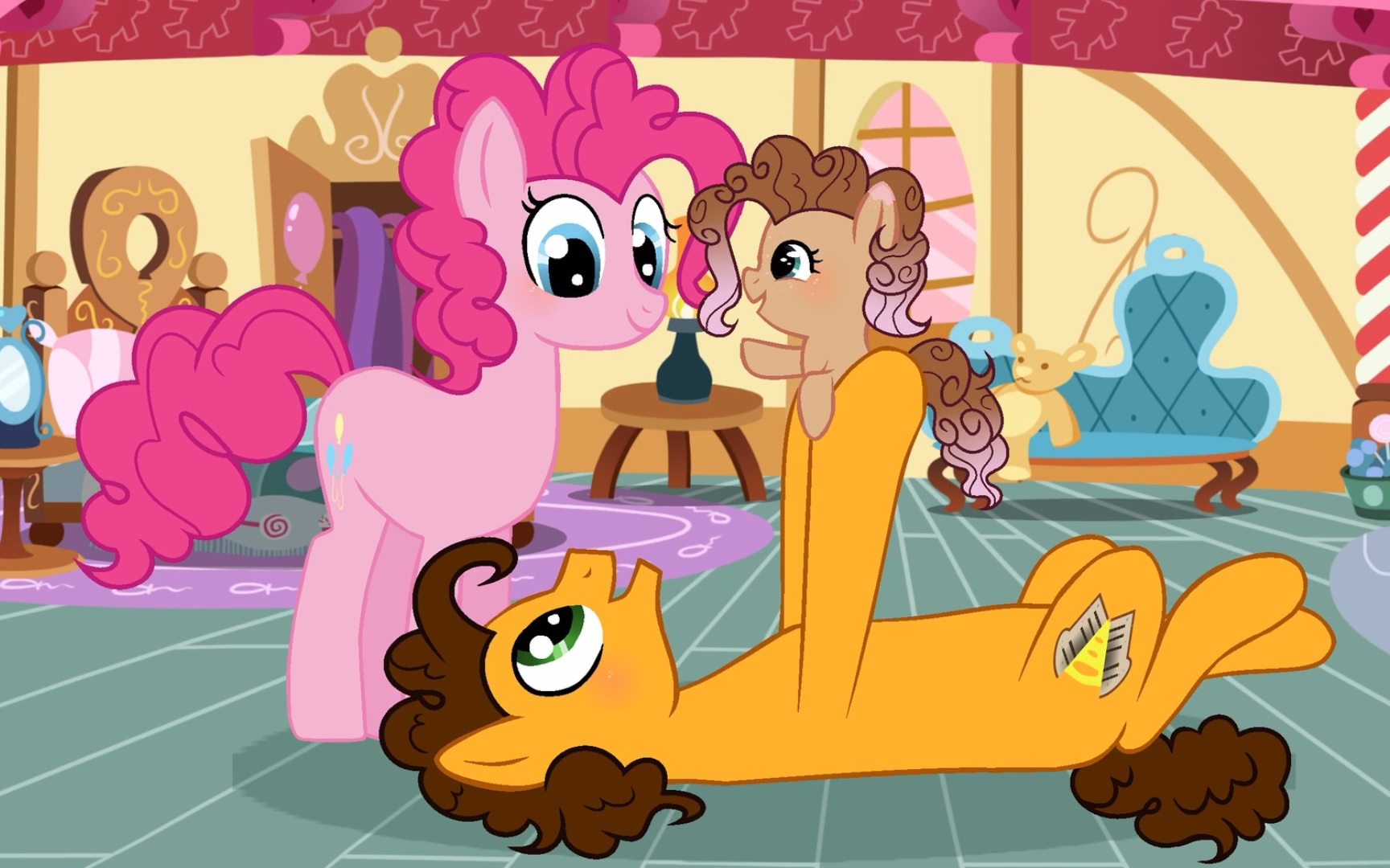 [速绘]mlp | 萍琪和起司三明治(搬运)