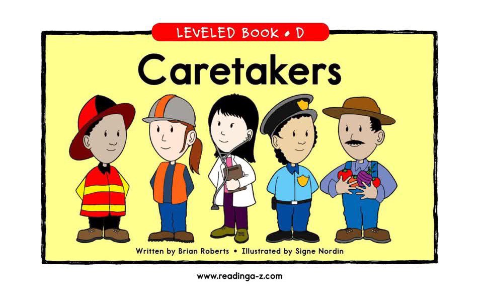 raz英文绘本阅读 d级- caretakers