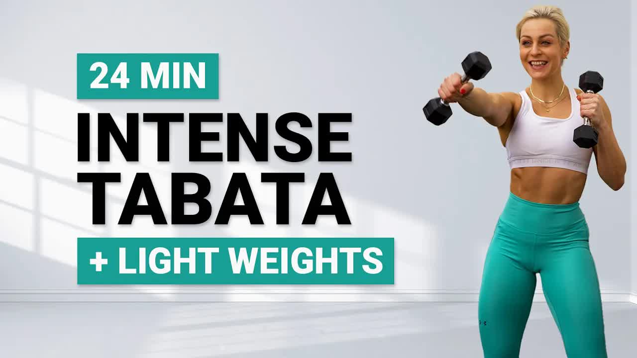 【fitness__kaykay】24 分钟 TABATA 负重训练 ｜ 哔哩哔哩
