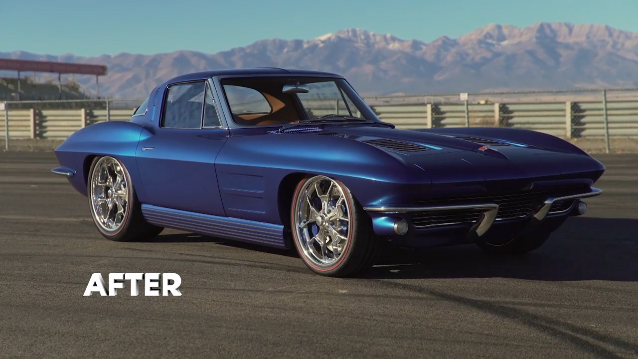 改装一辆1963年的克尔维特魔鬼鱼,给他装上700匹发动机,太帅了