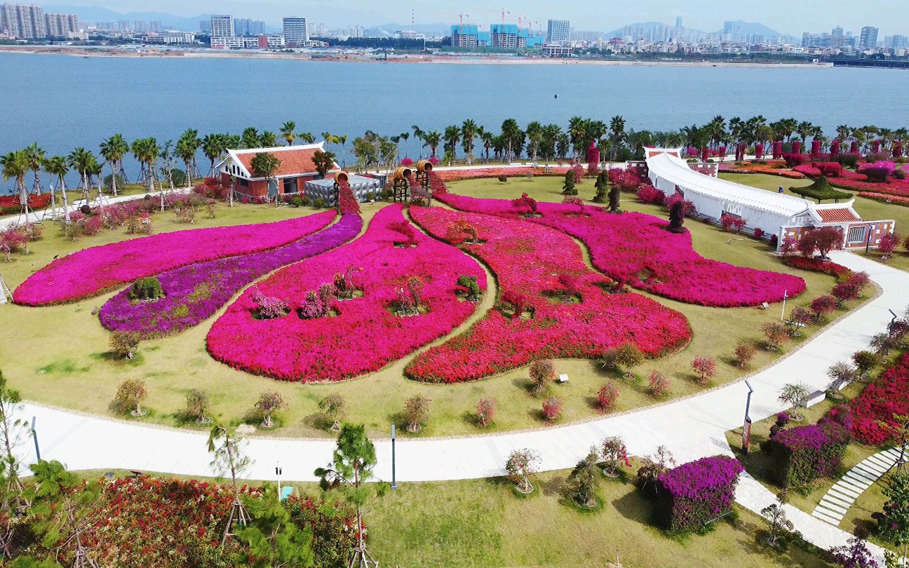 厦门马銮湾,马銮湾带状公园正式开放拉,三岛公园之花岛