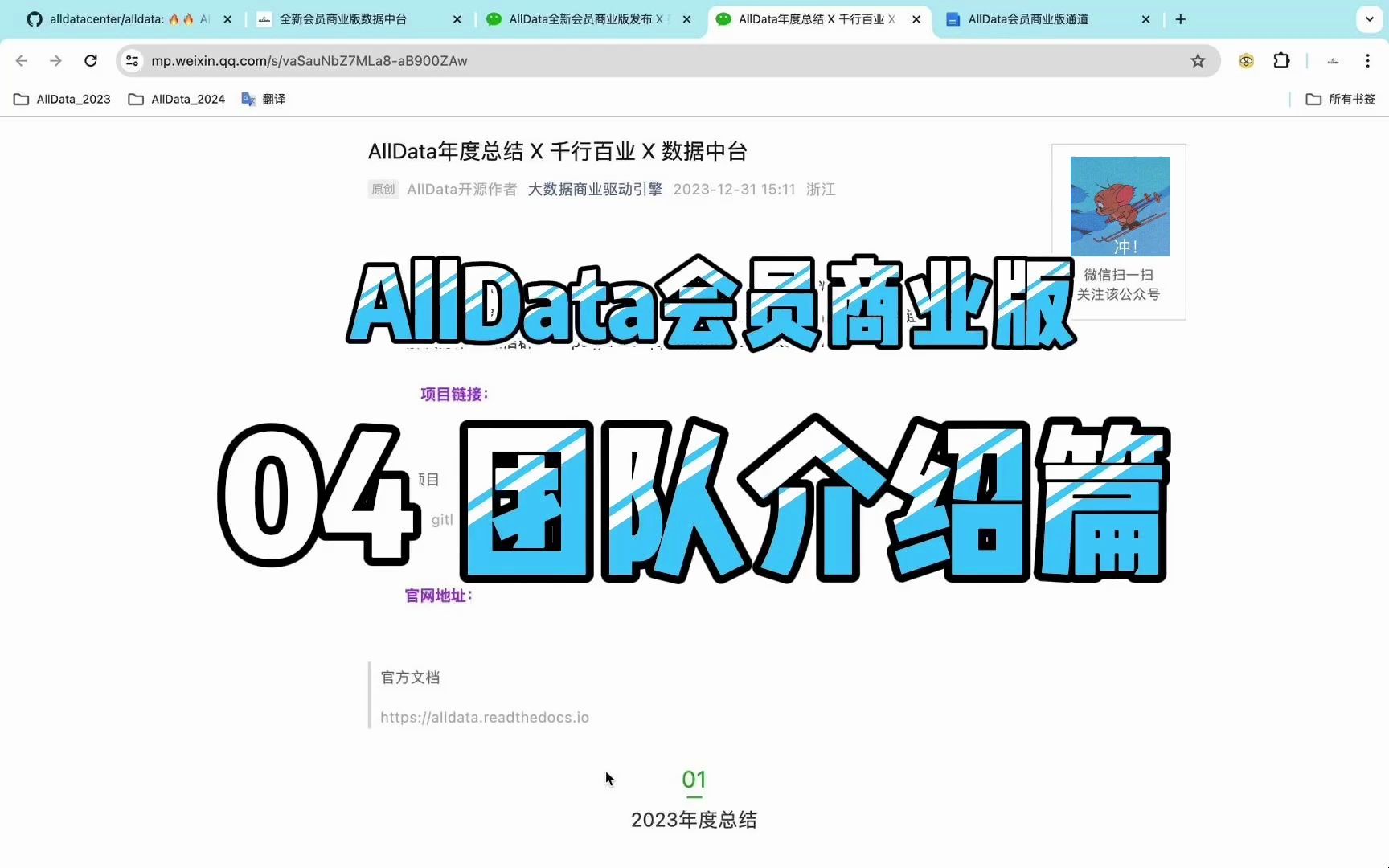 AllData会员商业版 04团队介绍篇哔哩哔哩bilibili