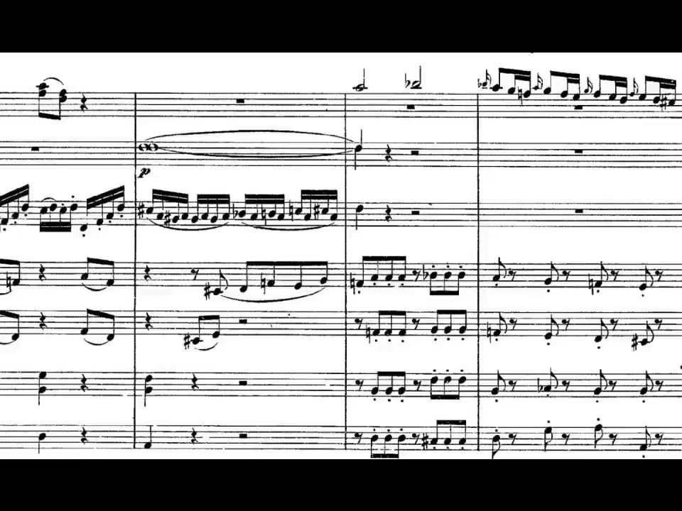 [图]Mozart - Violin Concerto No.3 in G major, K.216 莫扎特第三小提琴协奏曲 可视化乐谱