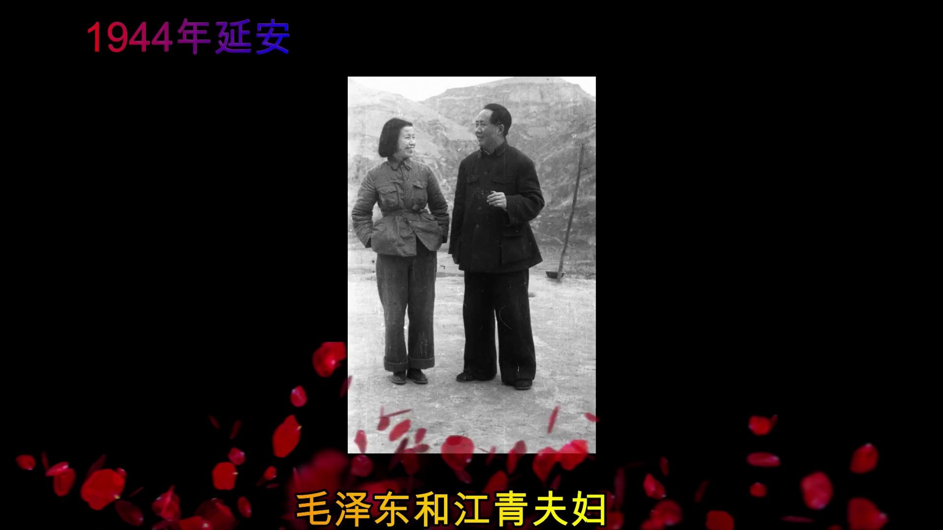 绝对没见过的罕见的毛泽东江青夫妇和几位10大元帅在1944年延安的时候照片(还有阎锡山照片)哔哩哔哩bilibili