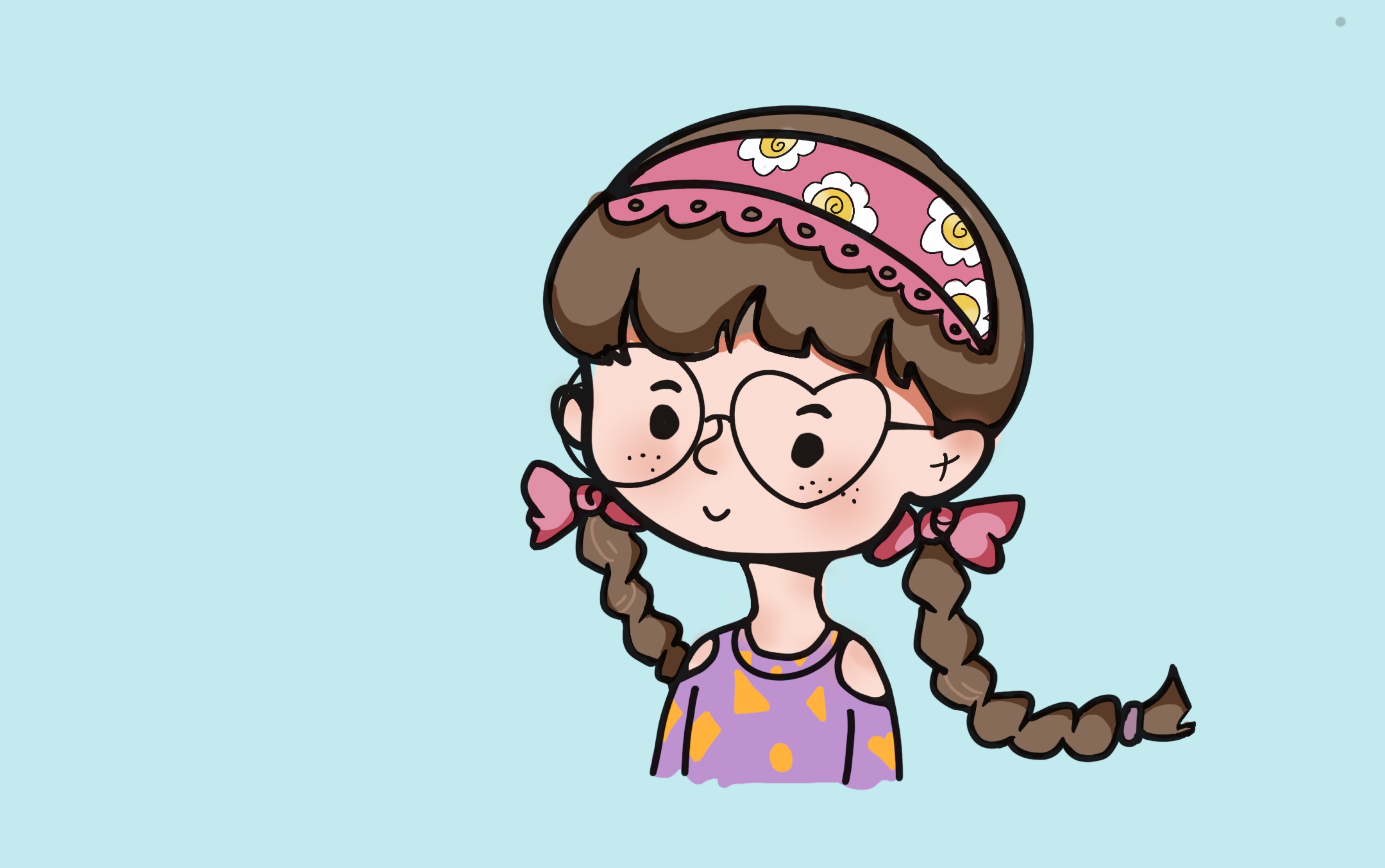 procreate新手小白每日练习,平涂卡通画_哔哩哔哩_bilibili