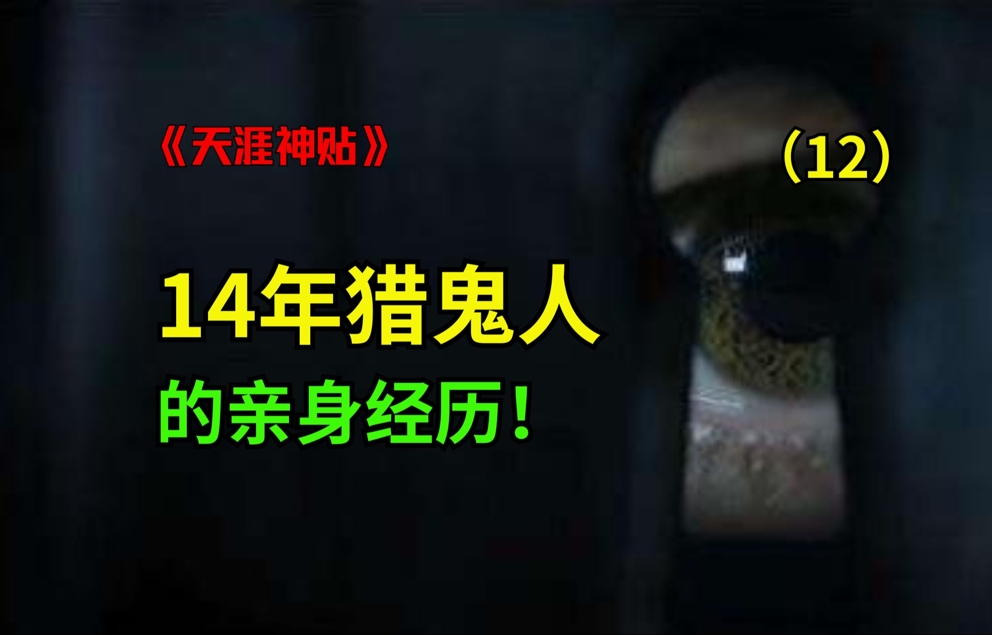 颠覆世界观!14年猎鬼人,的亲生经历!篇12(全十八篇)哔哩哔哩bilibili