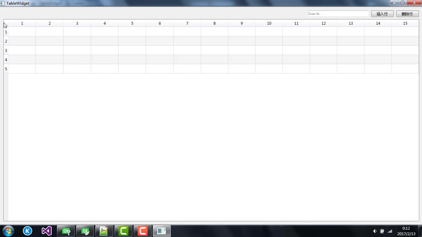 Qt13 : QTableWidget Class(表格控件)哔哩哔哩bilibili