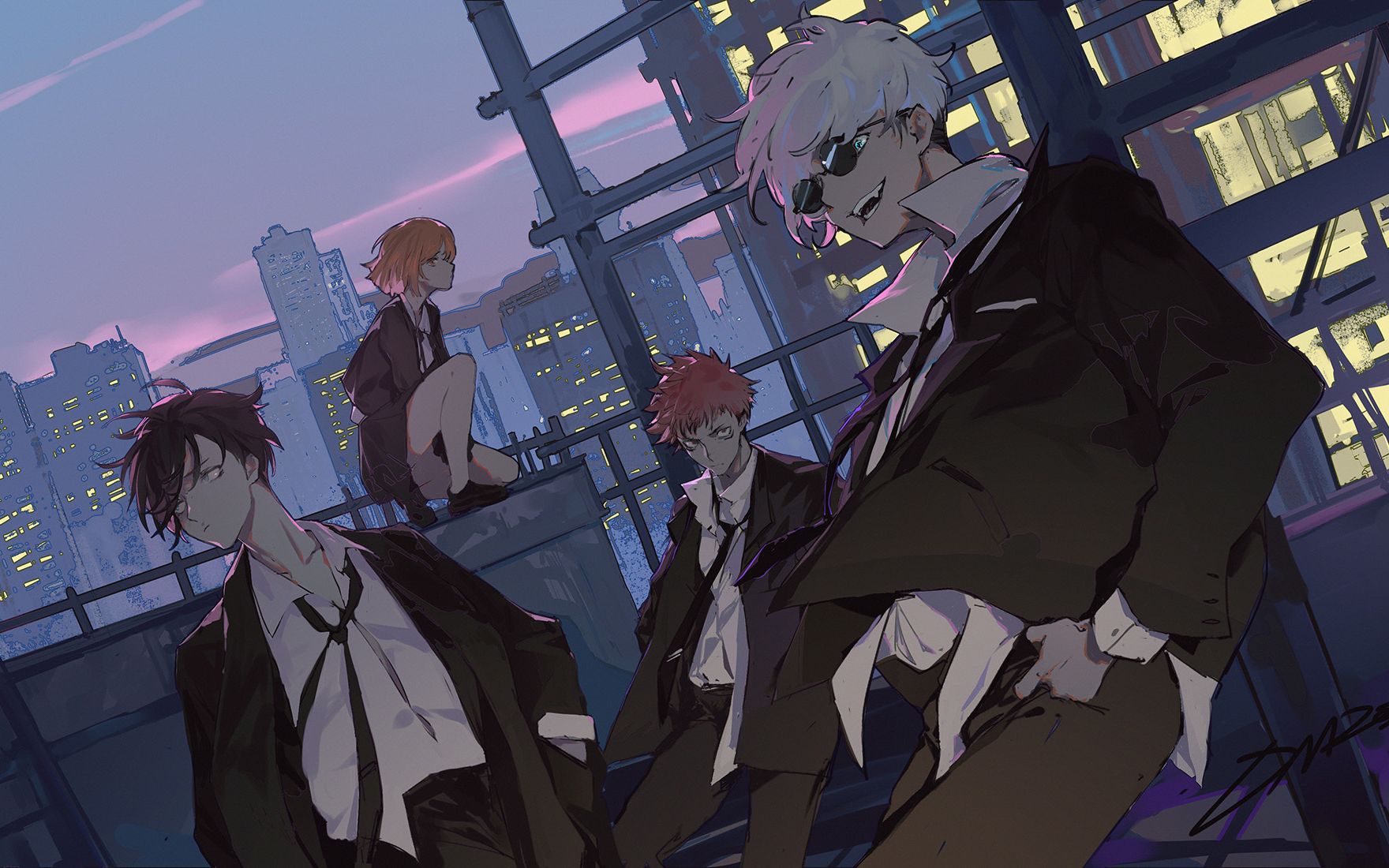 【板绘】【咒术回战】五条悟和一年级