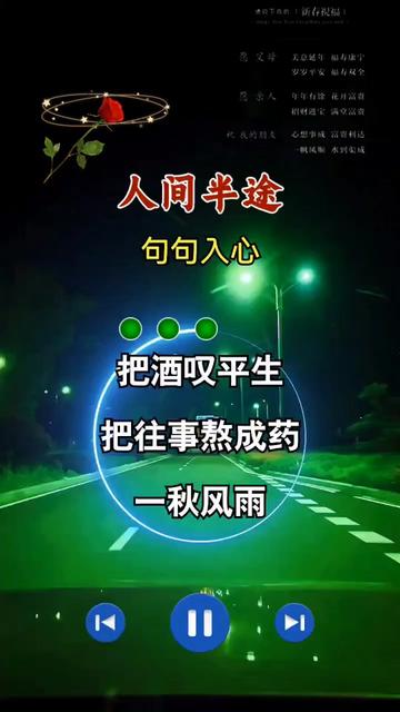 [图]#人间半途#音乐分享#歌词句句入心