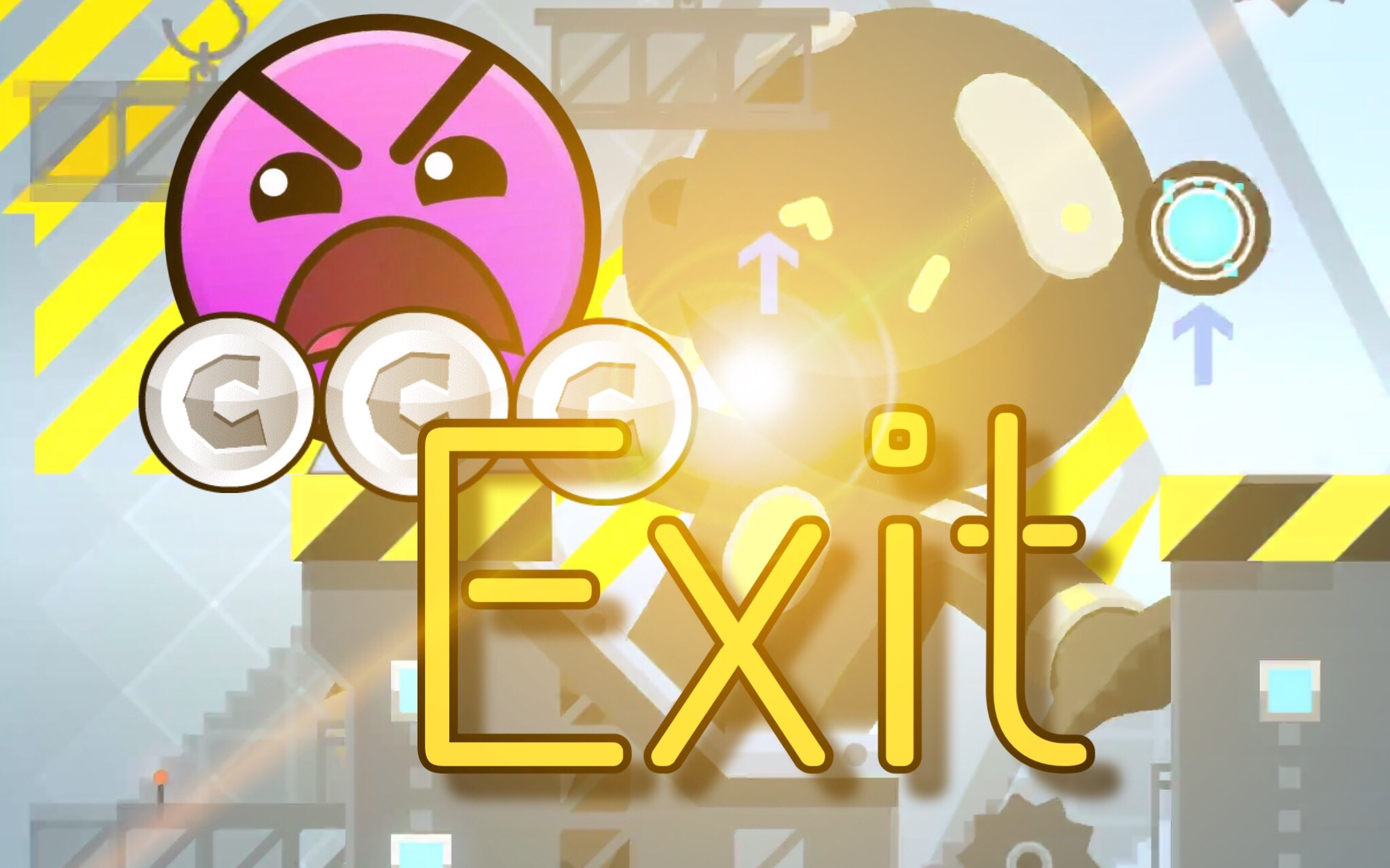 「几何冲刺」Exit满币哔哩哔哩bilibili