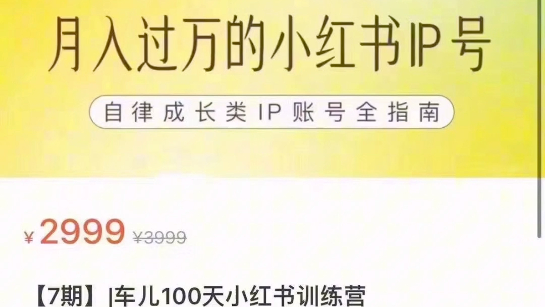 车儿的自媒体 ip 店铺【【6期】车儿小红书训练营】哔哩哔哩bilibili