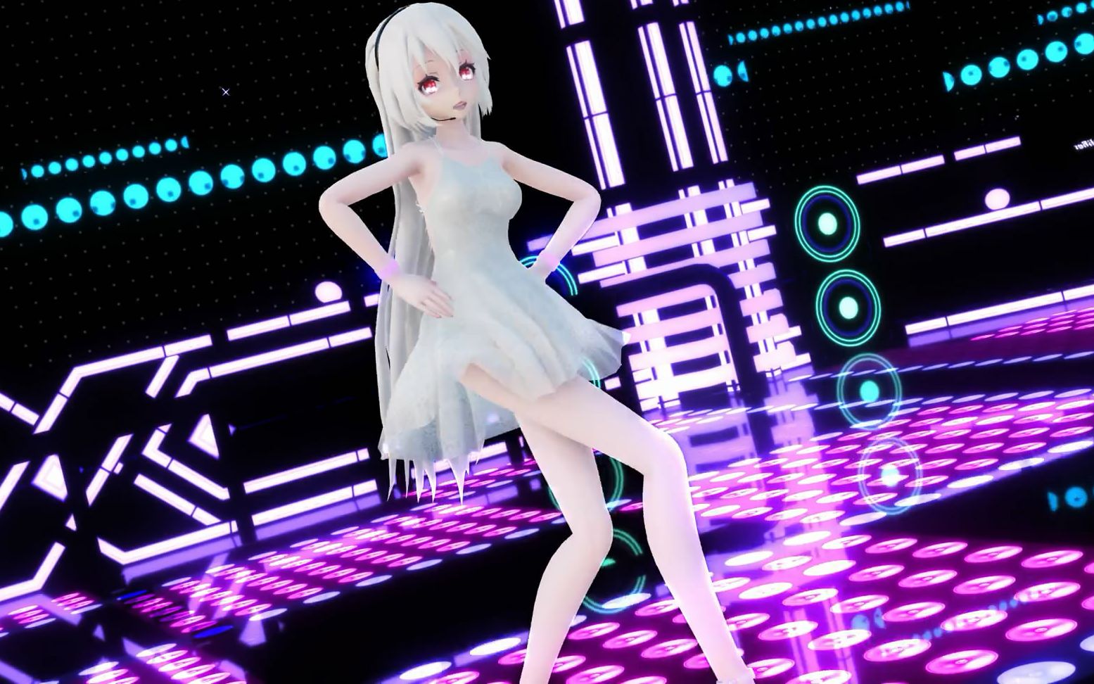 【mmd】弱音ハク haku satisfaction 4k高清_哔哩哔哩 (゜-゜)つロ