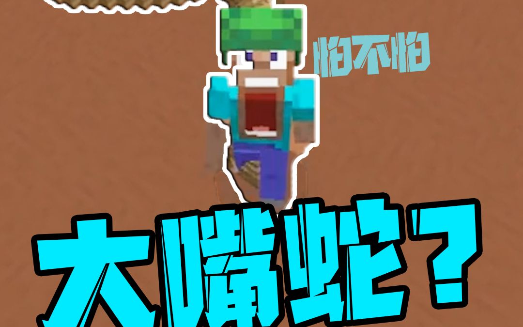 我的世界:今天出场的是"大嘴蛇"!把猫也变成蛇你见过吗?