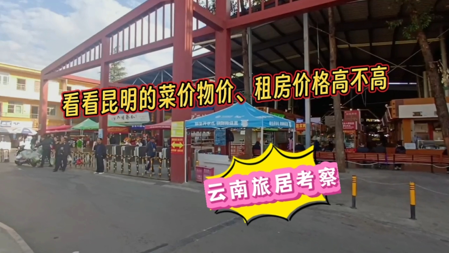 第一天到昆明,看看这里的物价、菜价、租房价格是什么水准哔哩哔哩bilibili