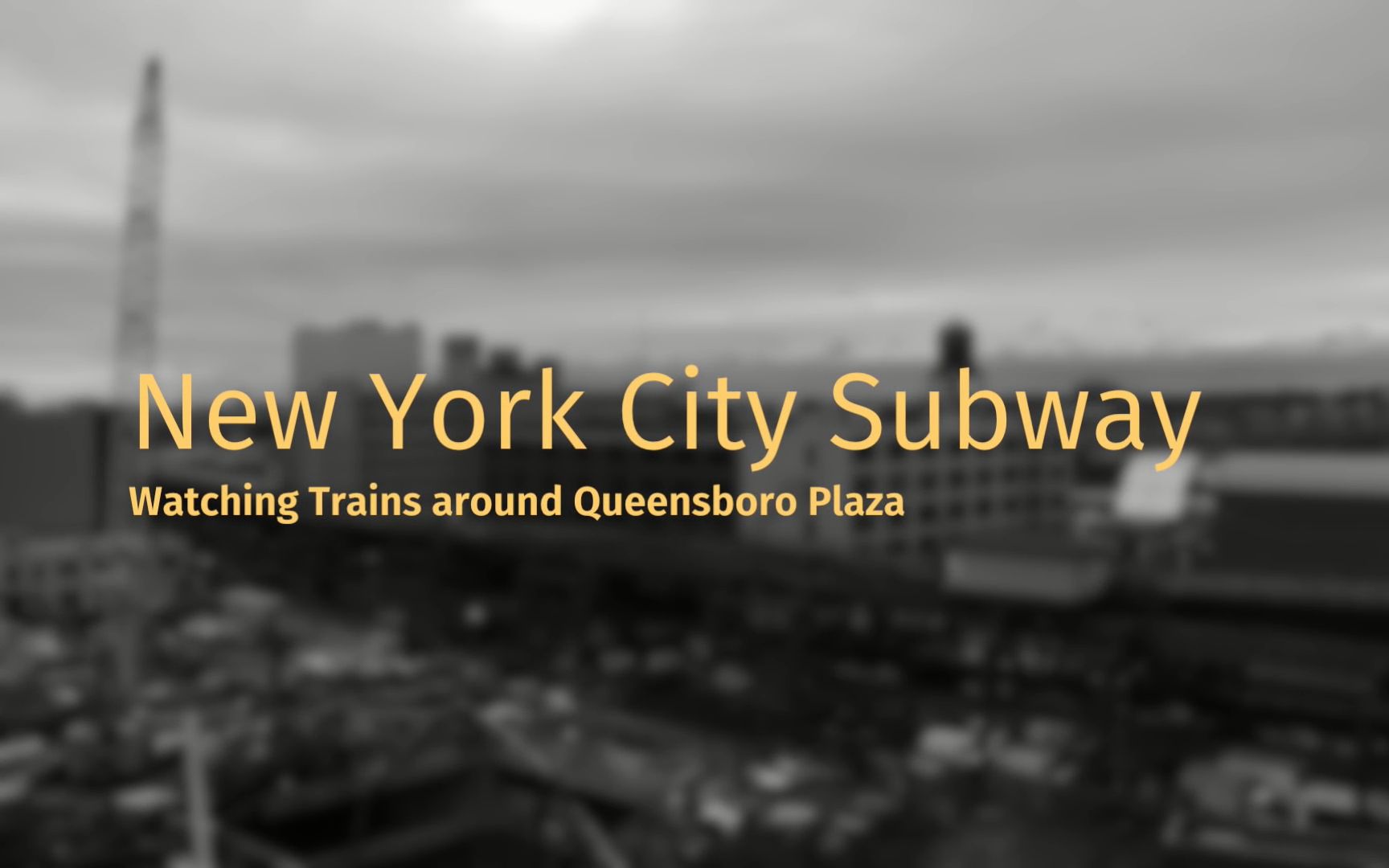 [图]【纽约地铁】从皇后区广场站上方观察纽约地铁 NYC Subway Trains from Above at Queensboro Plaza