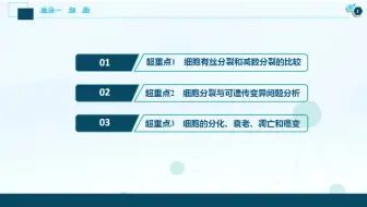 20200302-有丝分裂与减数分裂的过程比较