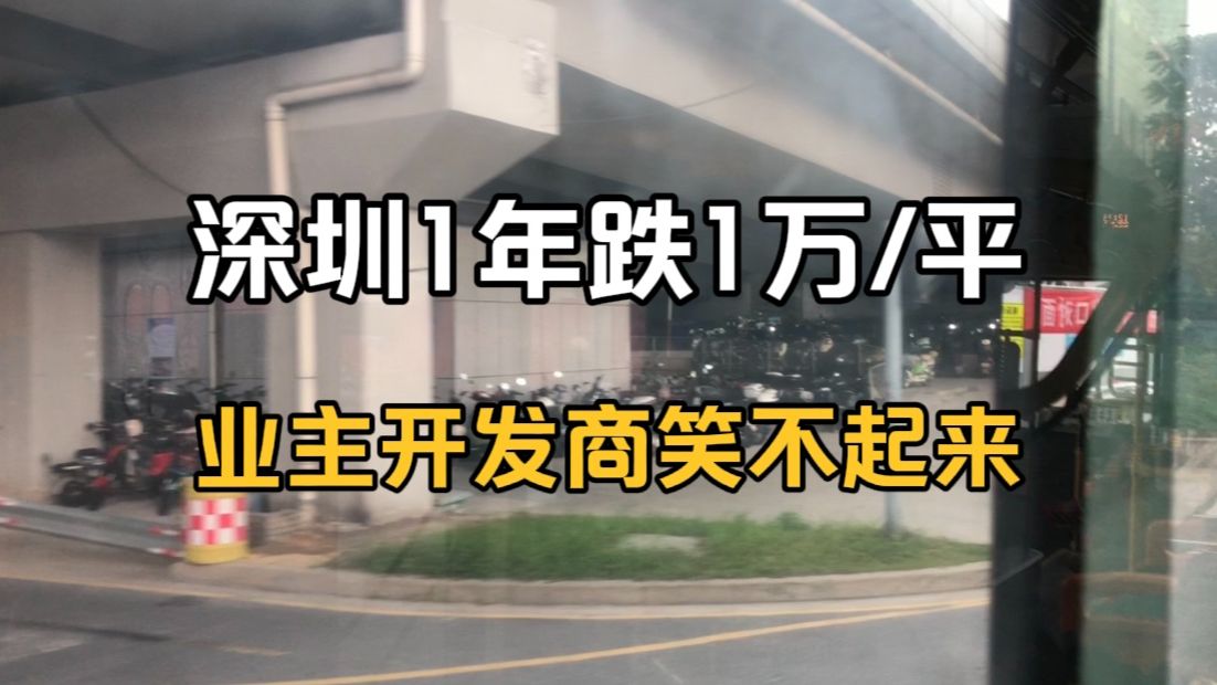 深圳房价一年跌1万/平,业主和开发商笑不起来哔哩哔哩bilibili