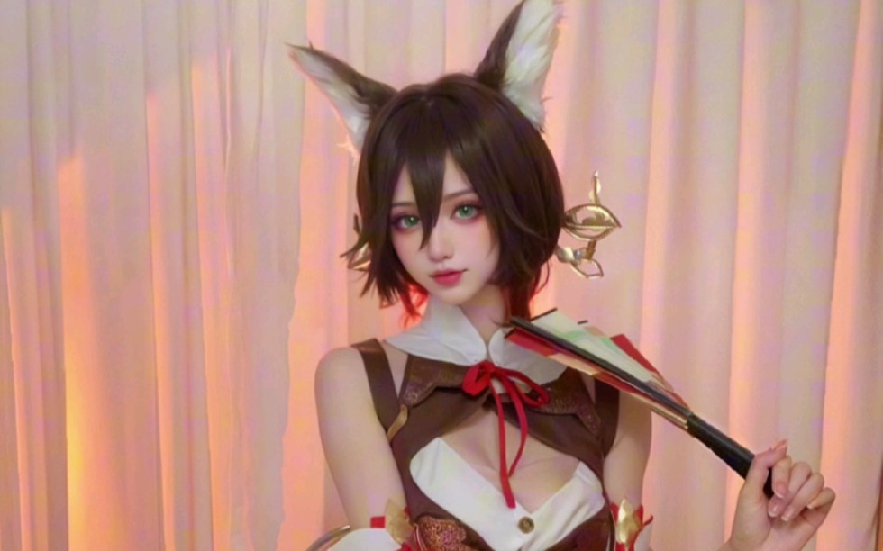 拜托,这可是会叫恩公的狐狸哎!崩坏星穹铁道 停云cos