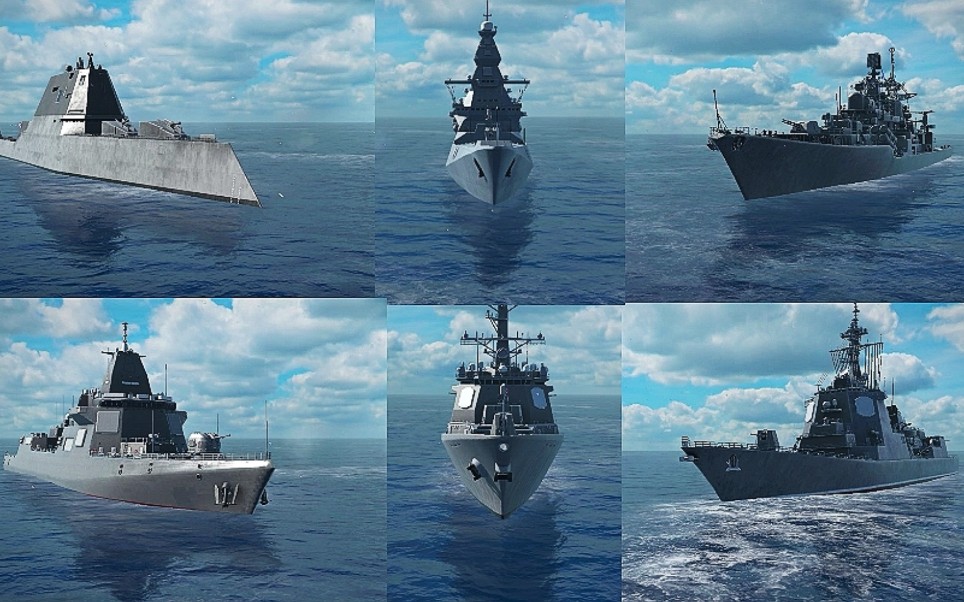 现代战舰所有三级驱逐舰实战测试