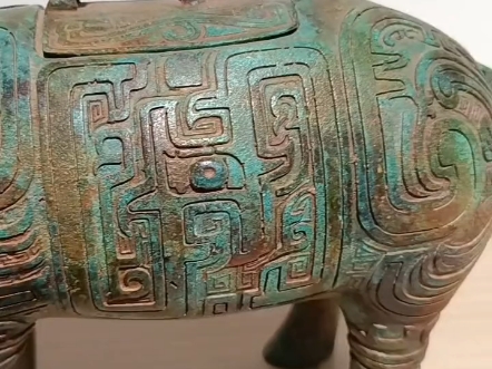 西周牛尊,陕西历史博物馆原大尺寸仿制,国家一级文物,1967年宝鸡贺家