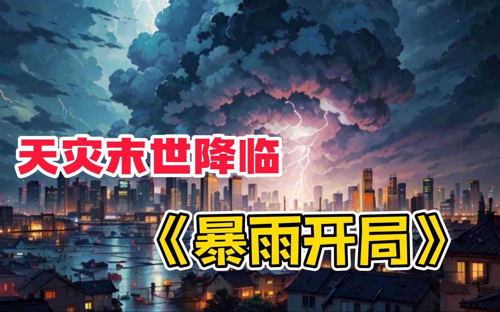 [图]【暴雨开局】 所有人都没有想到这场暴雨会是天灾末世降临的先兆，持续几个月的暴雨过后，洪涝、地震、虫灾依次降临，当所有人都以为末世要结束的时候，堪比硫酸