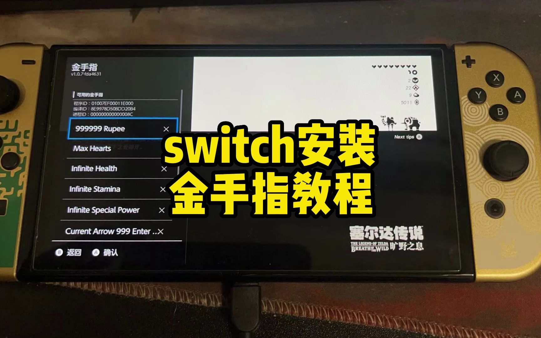 switch如何安装金手指教程#switch #游戏 #主机游戏哔哩哔哩bilibili