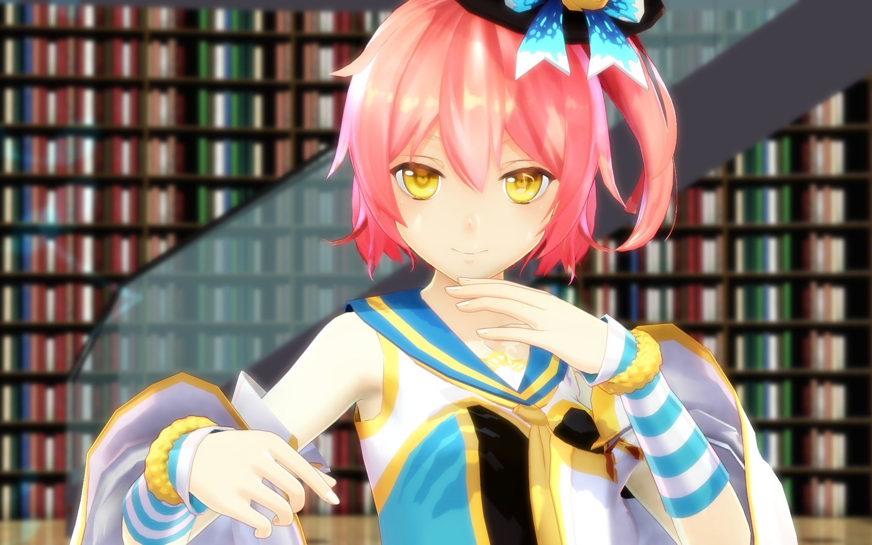 【萌王ex mmd】『いかないで』试唱【まいなん】李煜 x 不要走_哔哩