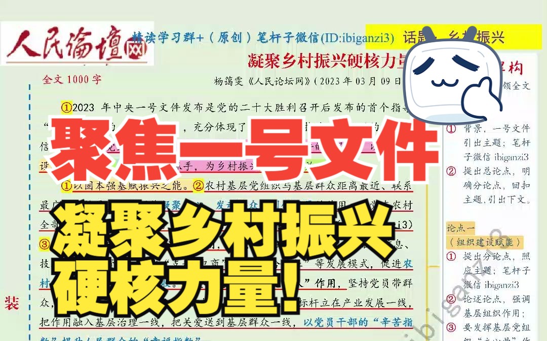 笔杆子|以令为号、闻令而动,凝聚乡村振兴硬核力量!哔哩哔哩bilibili