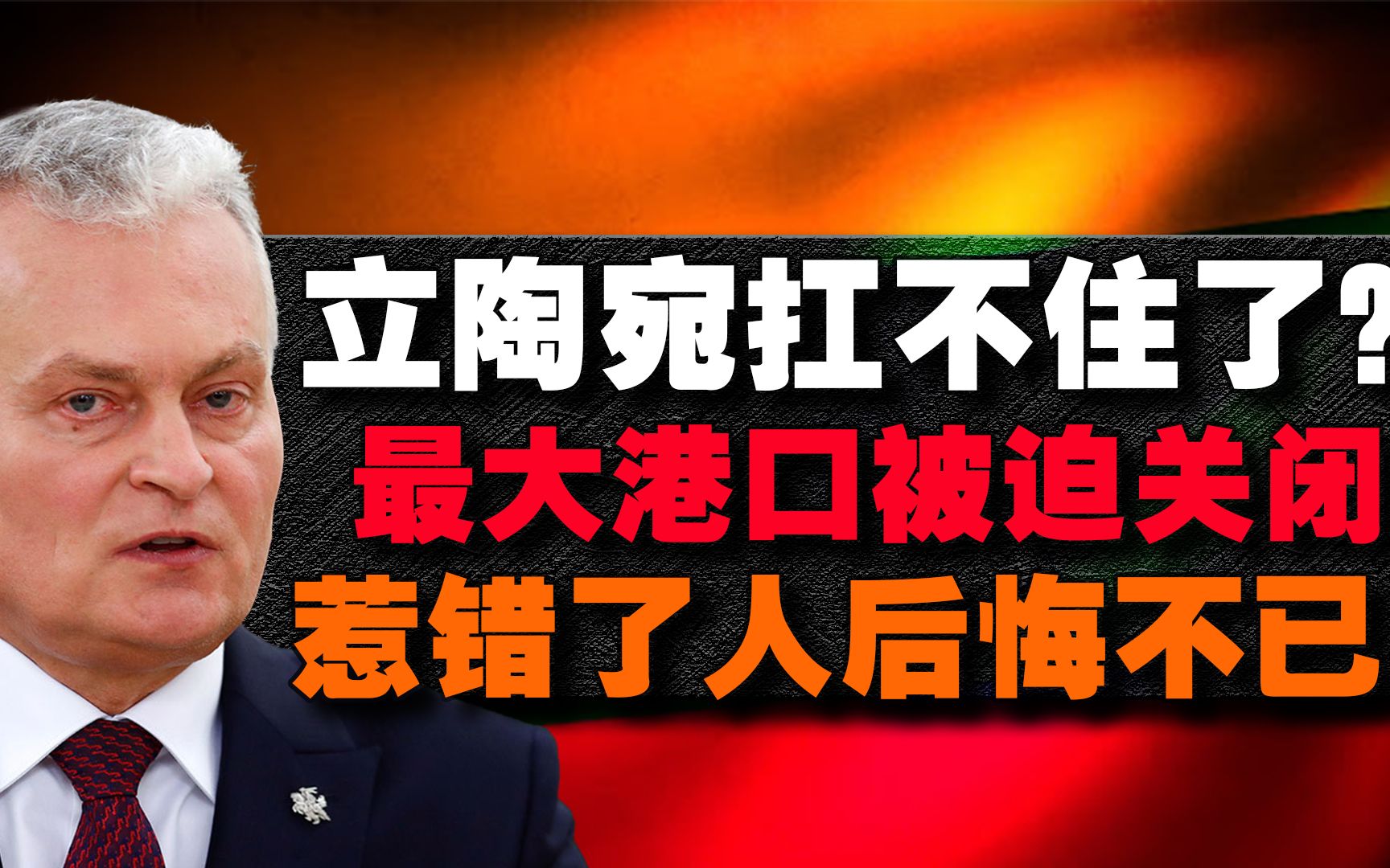 立陶宛扛不住了?最大港口被迫关闭,失去中国市场后悔不已!哔哩哔哩bilibili