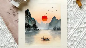 “余霞散成绮，澄江静如练。”