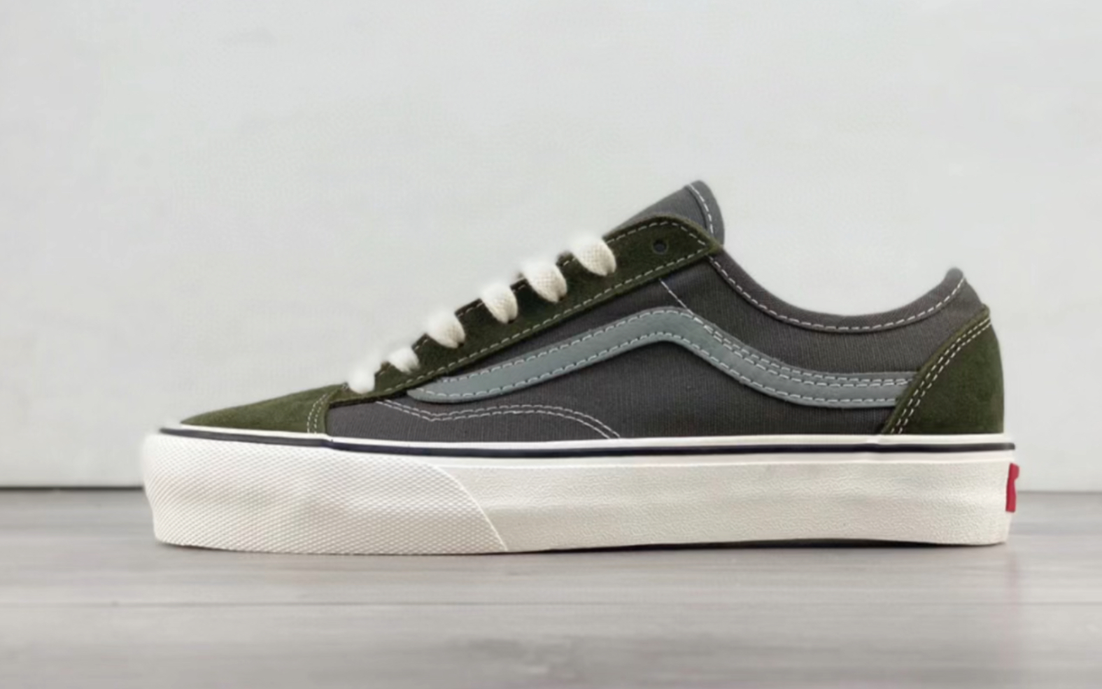万斯 vans style 36 decon vr3 sf 军绿环保硫化滑板鞋