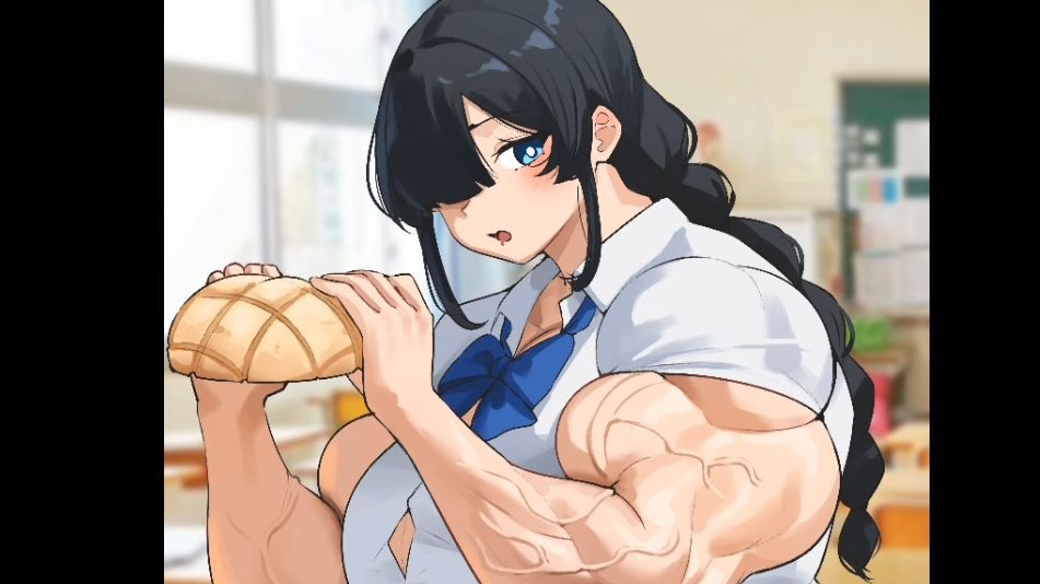 musctonk画家肌肉女图片