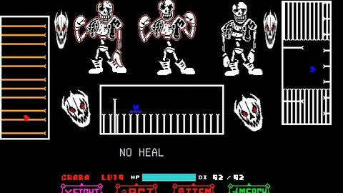 undertale hard mode sans fight by eden）全阶段过关（一阶段三药）_单机游戏热门视频