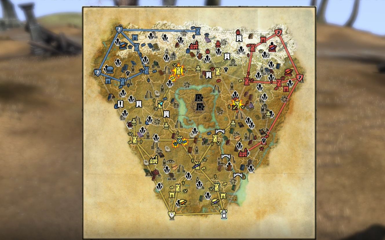 上古卷轴ol的战场地图好大