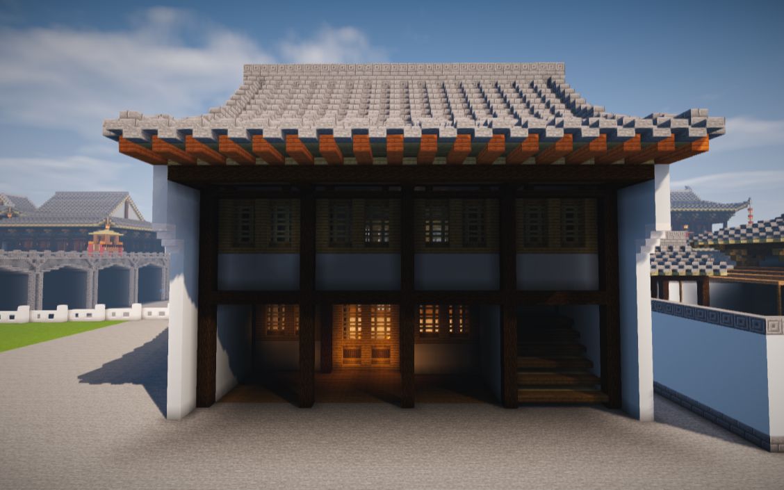 【石头tv】【我的世界】建築日記 中式建筑 第四十一集 (版本1.16.1)