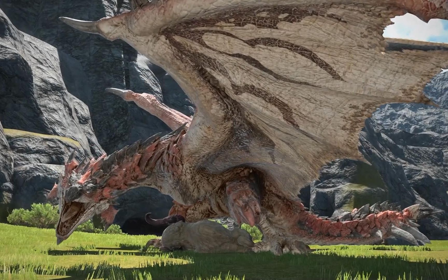 【最终幻想14×怪物猎人】雄火龙讨伐战_哔哩哔哩bilibili_怪物猎人