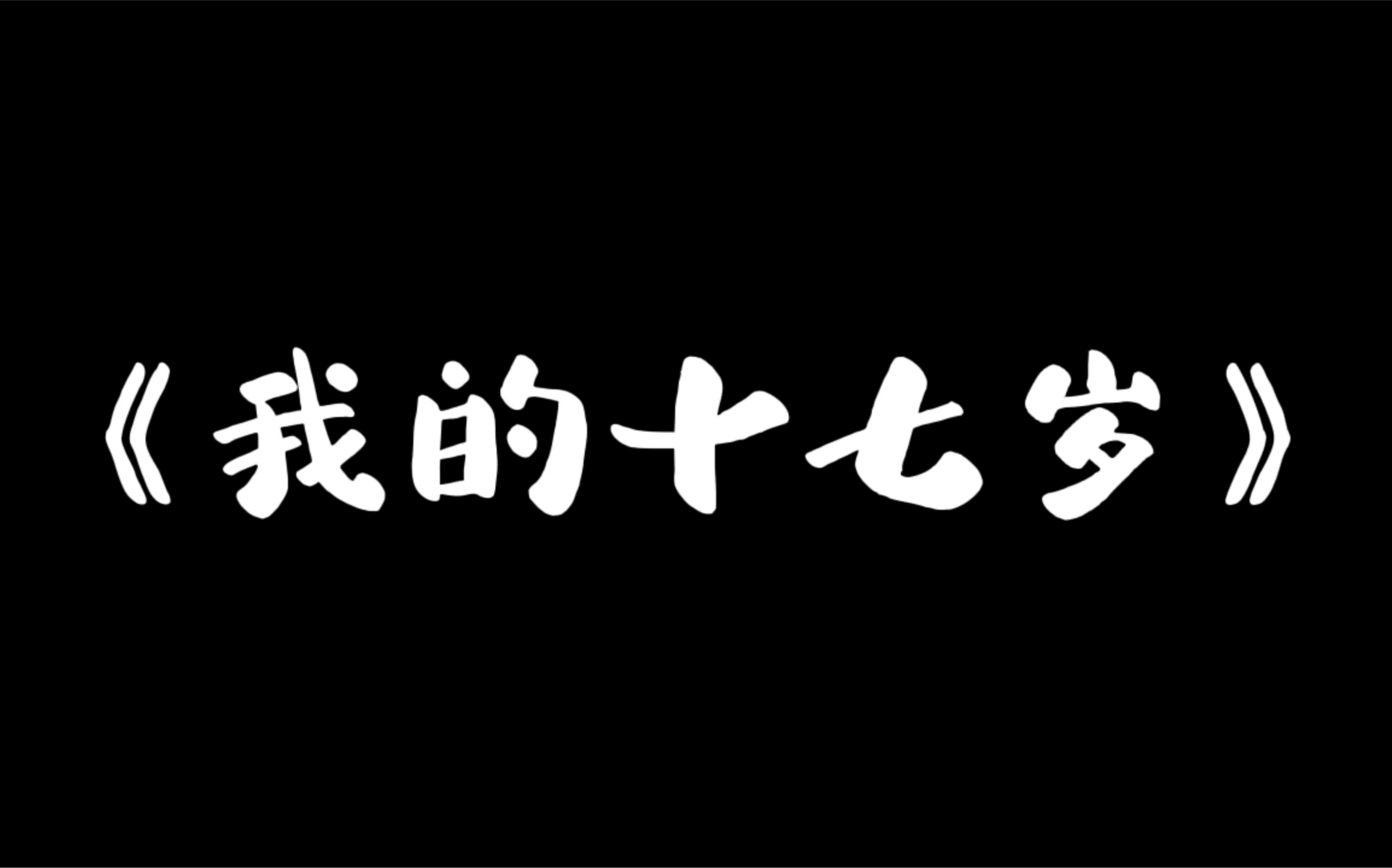 《我的十七岁》哔哩哔哩bilibili