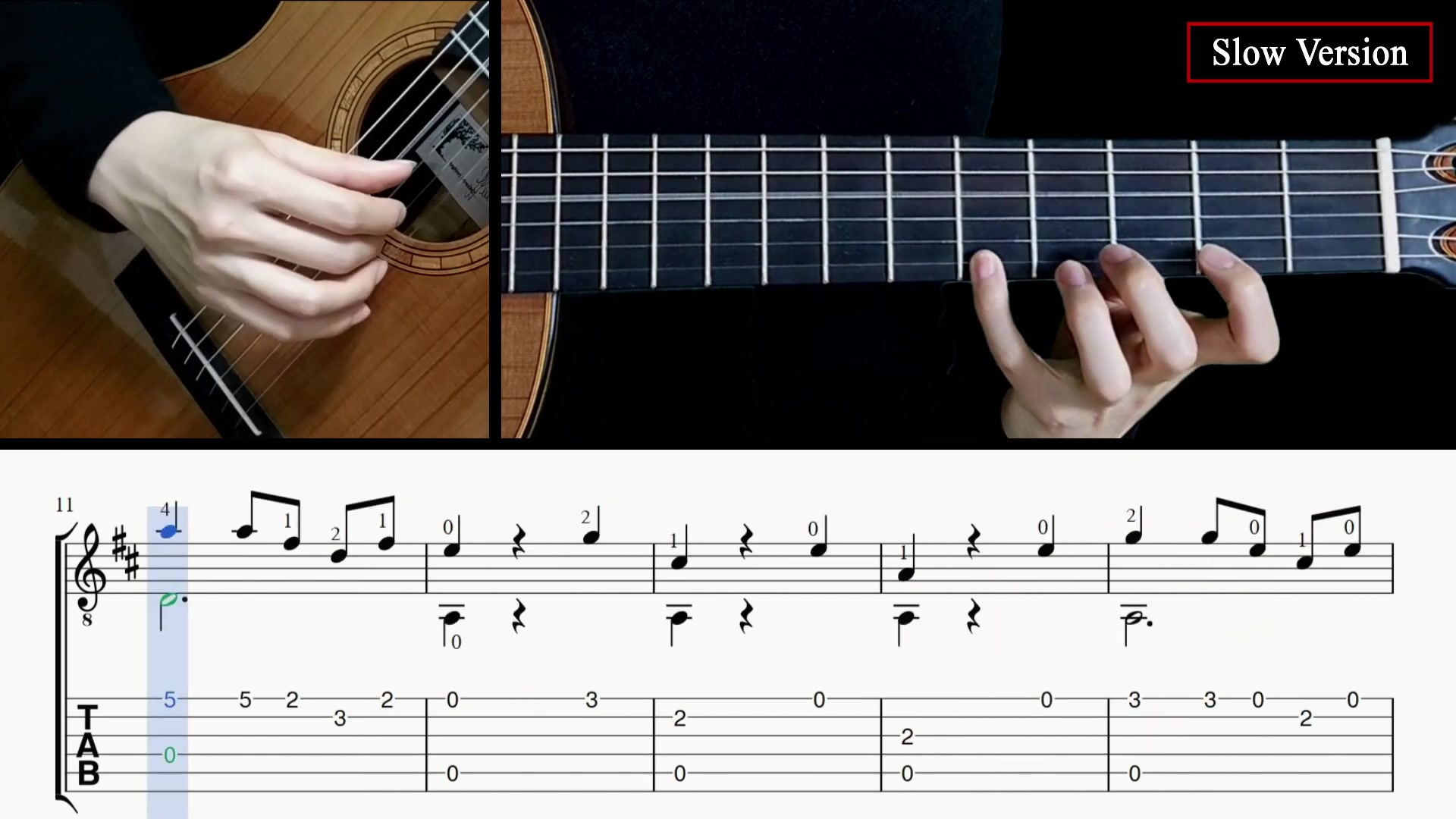 吉他谱难度1指弹吉他布谷鸟华尔兹附谱