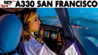 Video herunterladen: 【just planes】驾驶空客A330离开旧金山 |驾驶舱视图