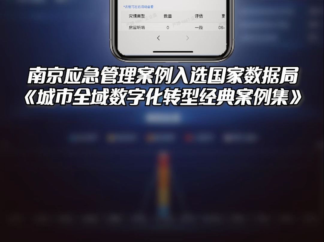 南京应急管理案例入选《城市全域数字化转型经典案例集》哔哩哔哩bilibili